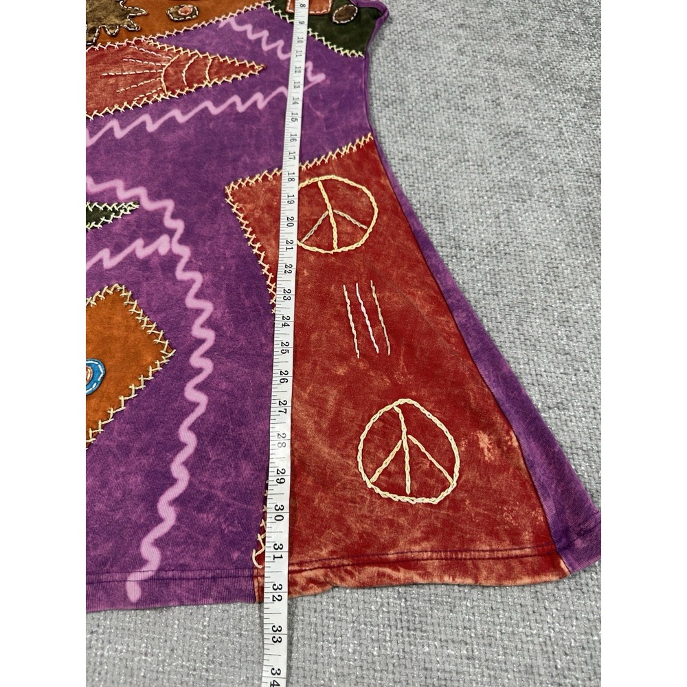 Rising International Dress M/L Boho Artsy Embroidered Whimsical Hippie Read - Picture 6 of 12